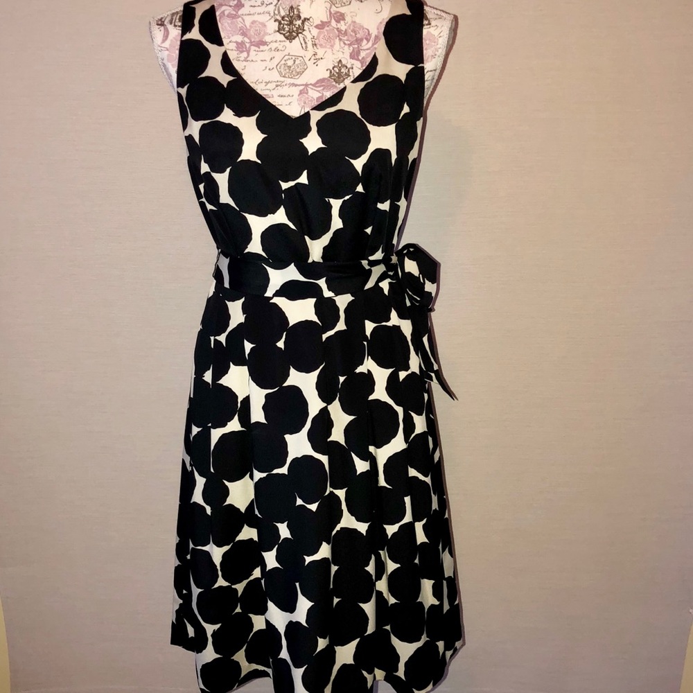 Anne Klein Retro Inspired Polka Dot Dress